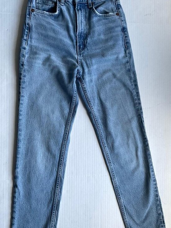 Zara Denim - Zara High Waist Straight Leg Jeans Light Wash Denim Women's Size 0